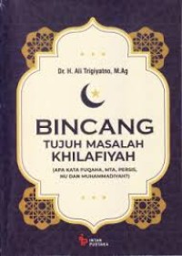 Image of Bincang Tujuh Masalah Khilafiyah